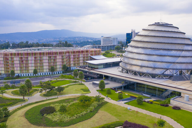 The blue sky in Kigali